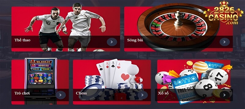 Ưu điểm và nhược điểm của nhà cái 2826casino: Kho game đa dạng