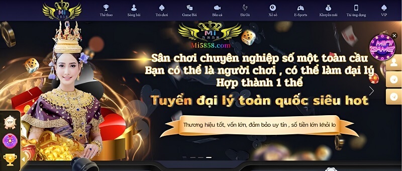 Khám phá các tựa game hàng đầu chỉ có tại cổng game Mi5858