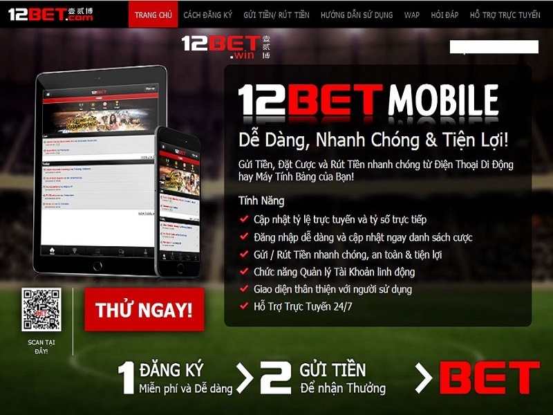 HƯỚNG DẪN CÁCH ĐĂNG KÝ VÀ ĐĂNG NHẬP TẠI 12BET