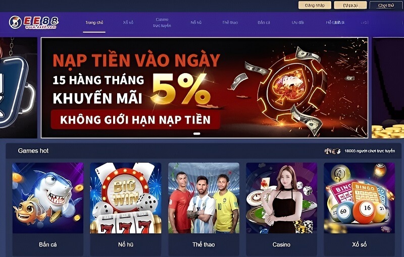 Hướng dẫn nạp và rút tiền tại EEEE88