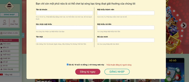 Đăng ký tài khoản trước khi tải 79king app