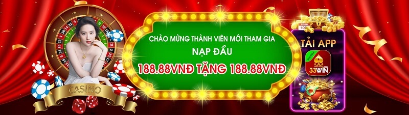 Hàng ngàn những khuyến mãi siêu khủng chỉ có tại nhà cái 33win