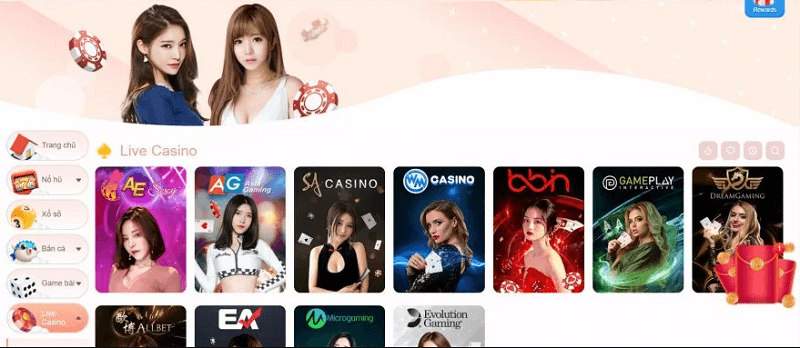 Kho game đa dạng với những trò chơi hấp dẫn 