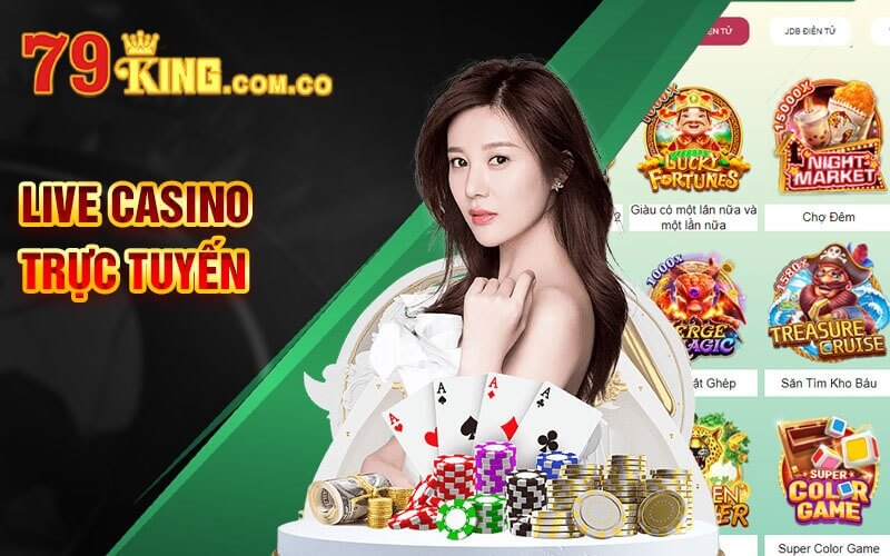 Live casino luôn là tựa game được truy cập nhiều nhất