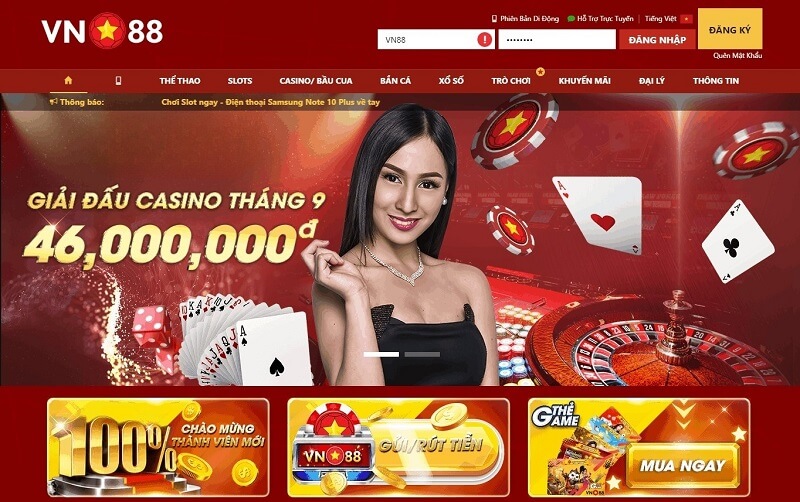 Casino trực tuyến hấp dẫn người chơi với tỉ lệ ăn thưởng cực cao