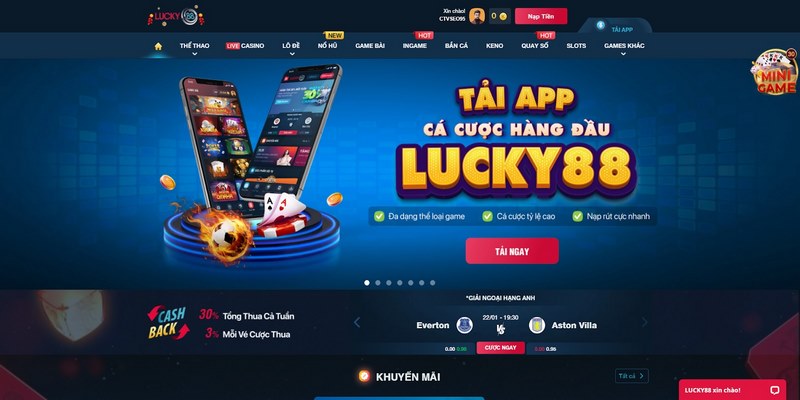 Giao diện, kho game đẳng cấp